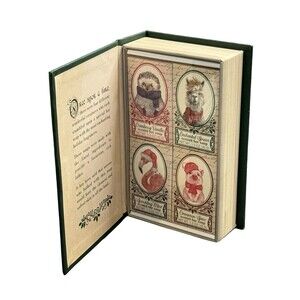 Scented Fairytale Critter Soap Bar Set CST Christmas Green Book IV USA